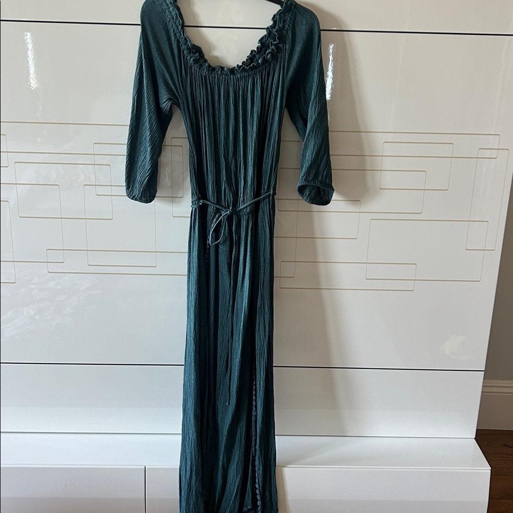 Elegant Teal Maxi Dress